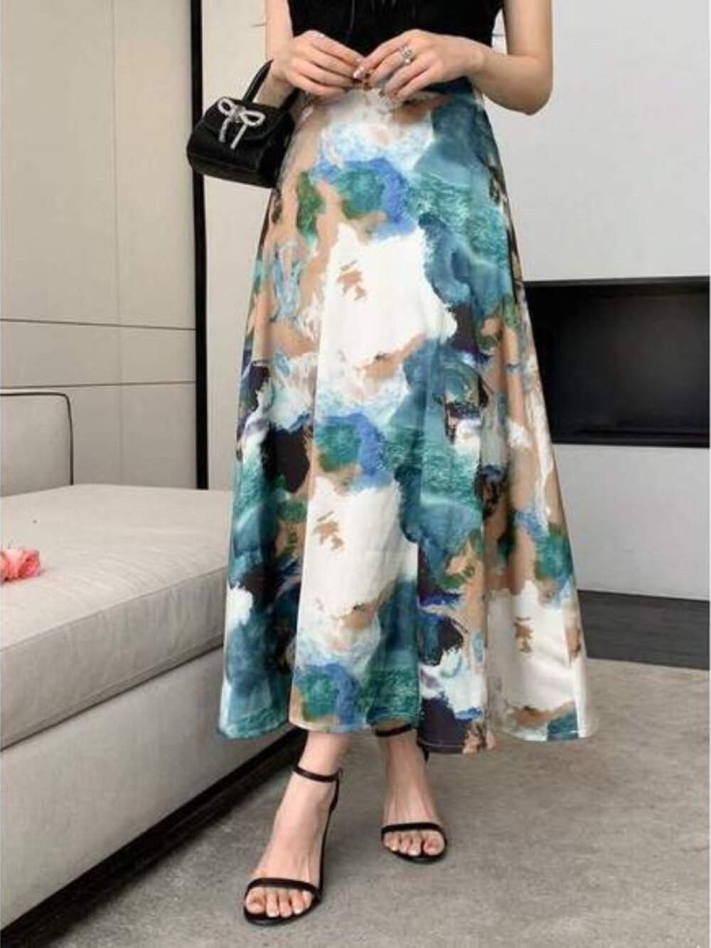 DAZY Women Casual Minimalist Daily Wear Skirt Summer Vacation Outfits Women Flor